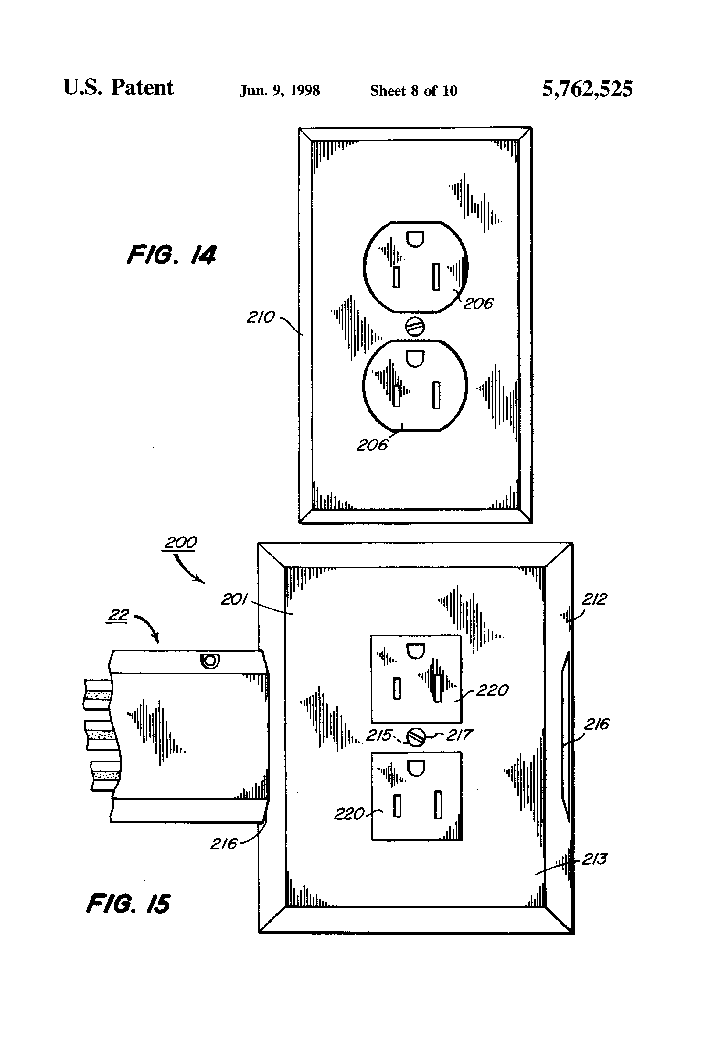 Patent US5762525 - Electrical wiring system - Google Patents