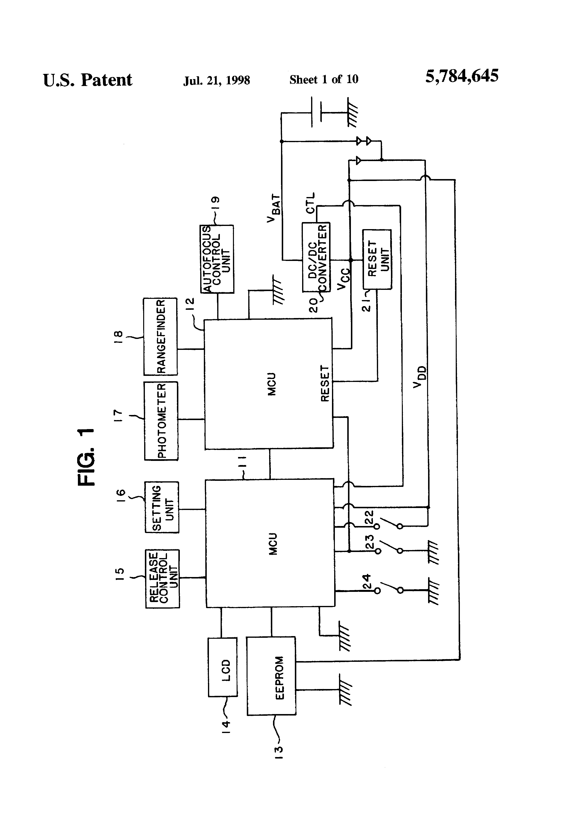 apparatus having a first microcomputer for reading