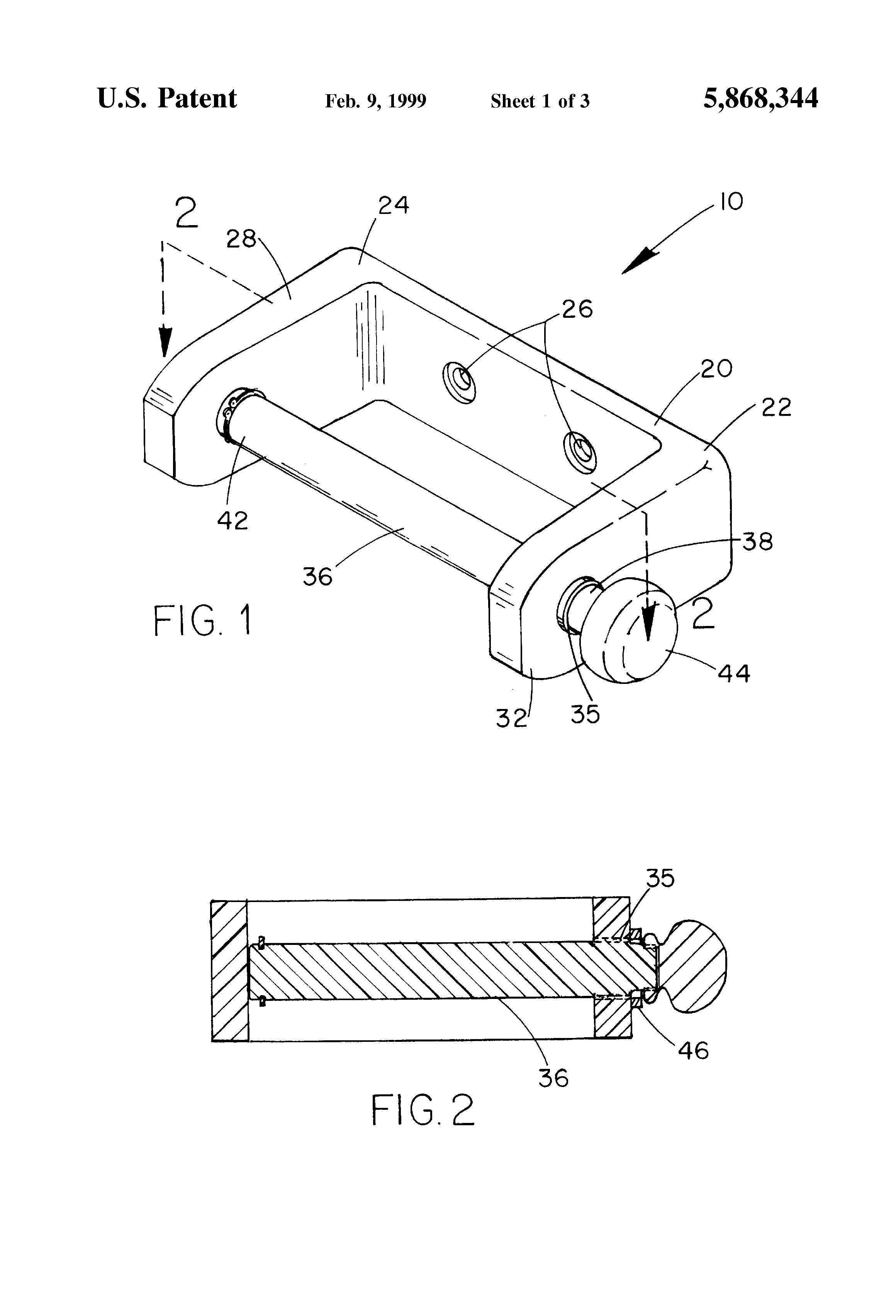 Patent Us5868344 Pull Out Slidable Toilet Paper Holder Google