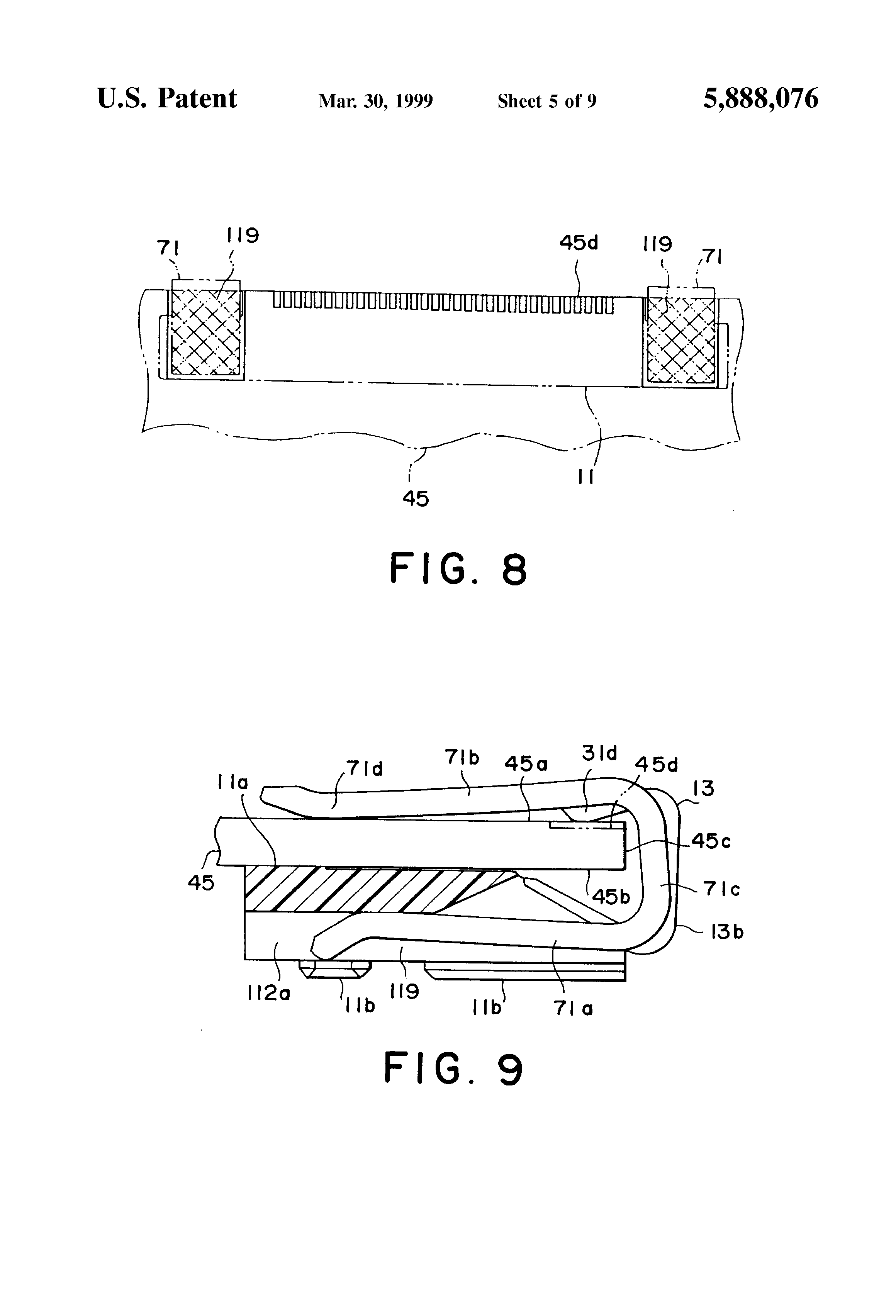 Patent US5888076 - LCD panel connector for use in connection between an