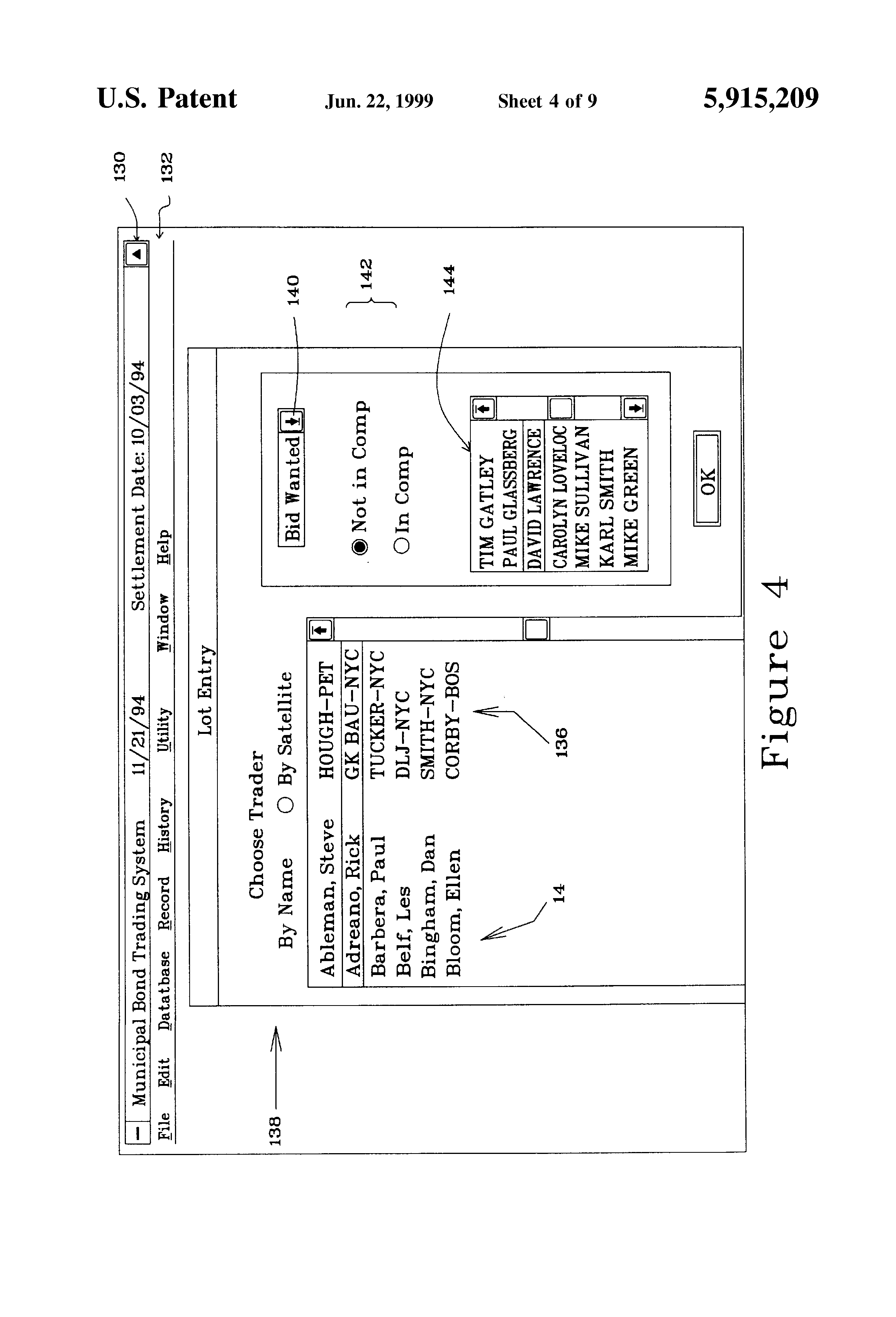 Bond trading system