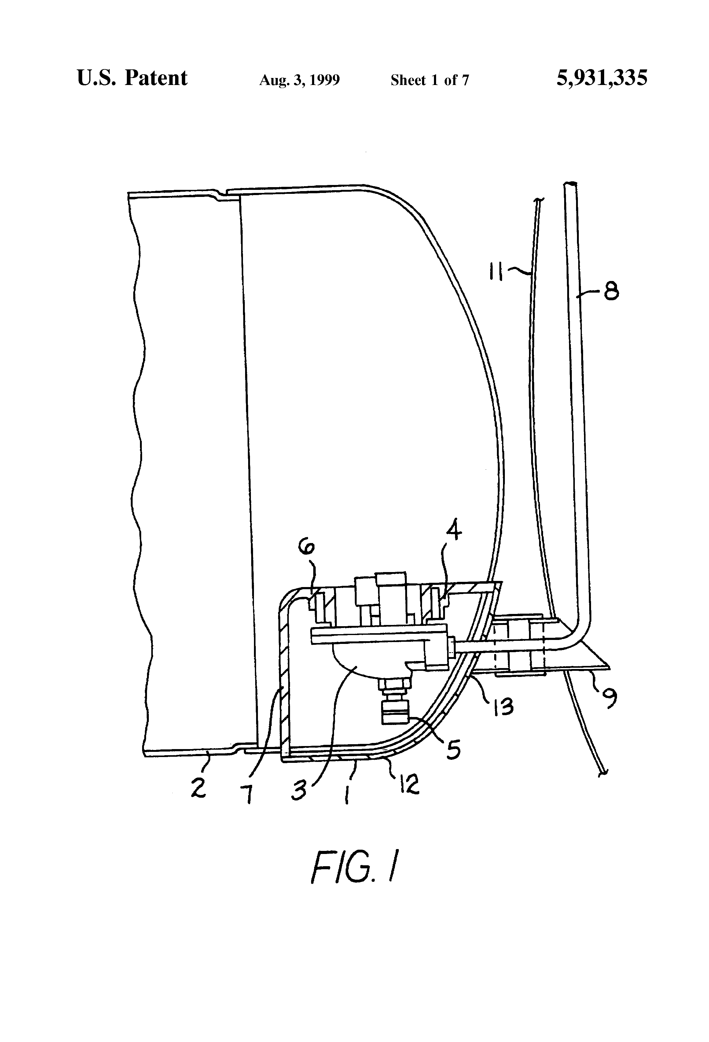 Patent US5931335 Liquid propane gas tanks and, in particular to