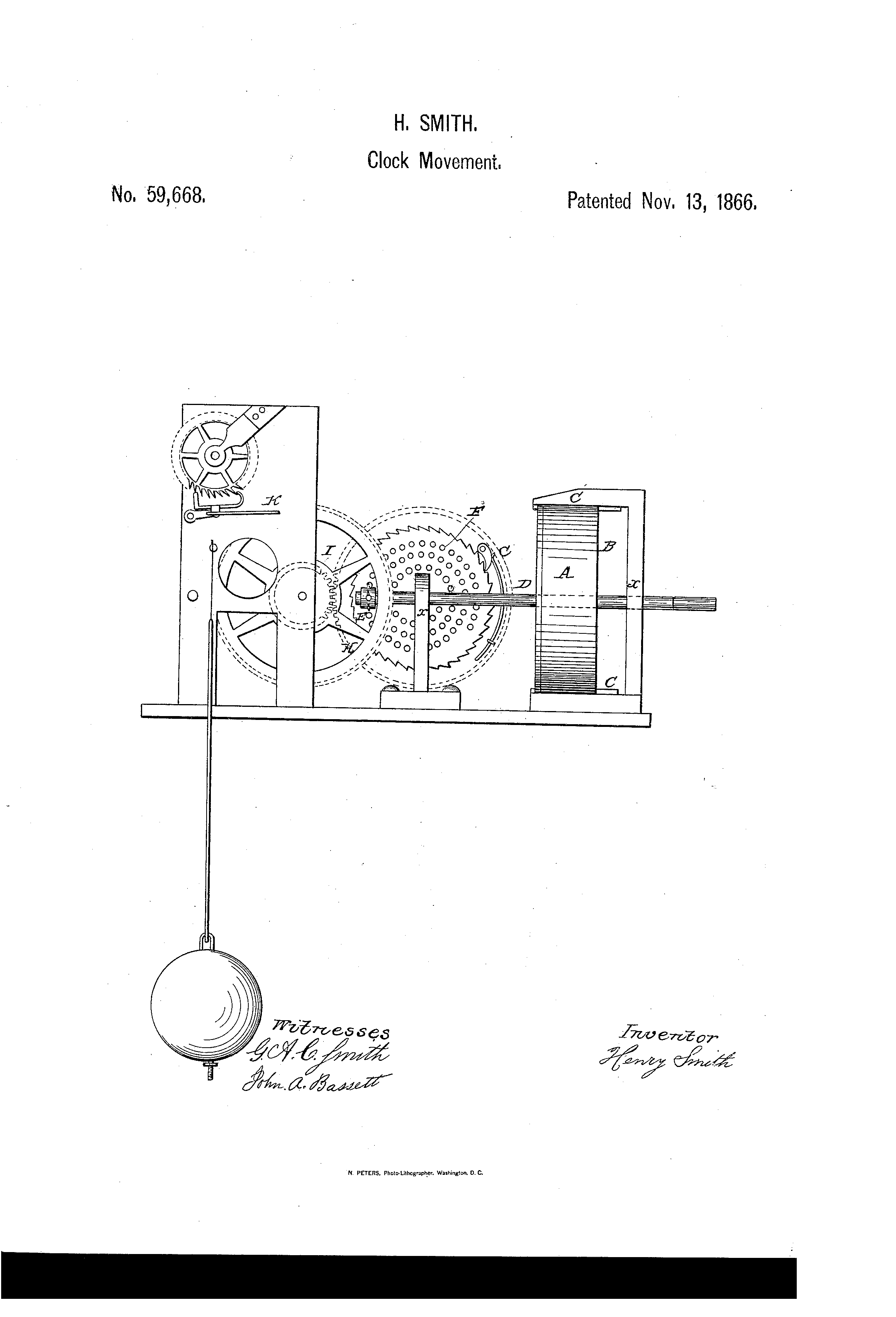 Clock Movement & Main Spring