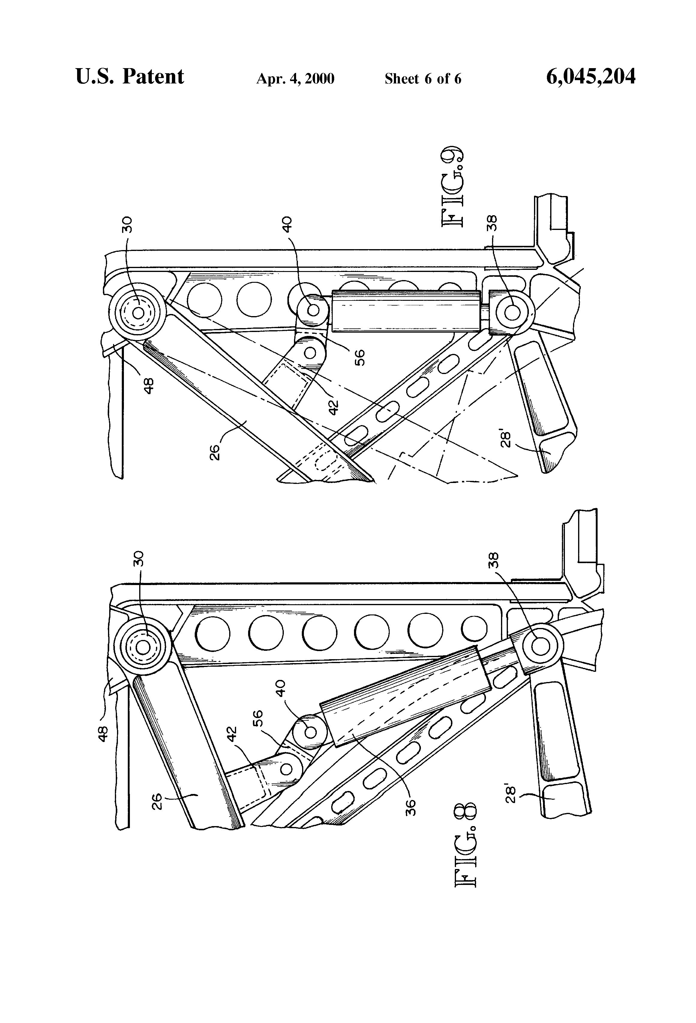 Patent US6045204 - Overhead stowage bins in aircraft ...