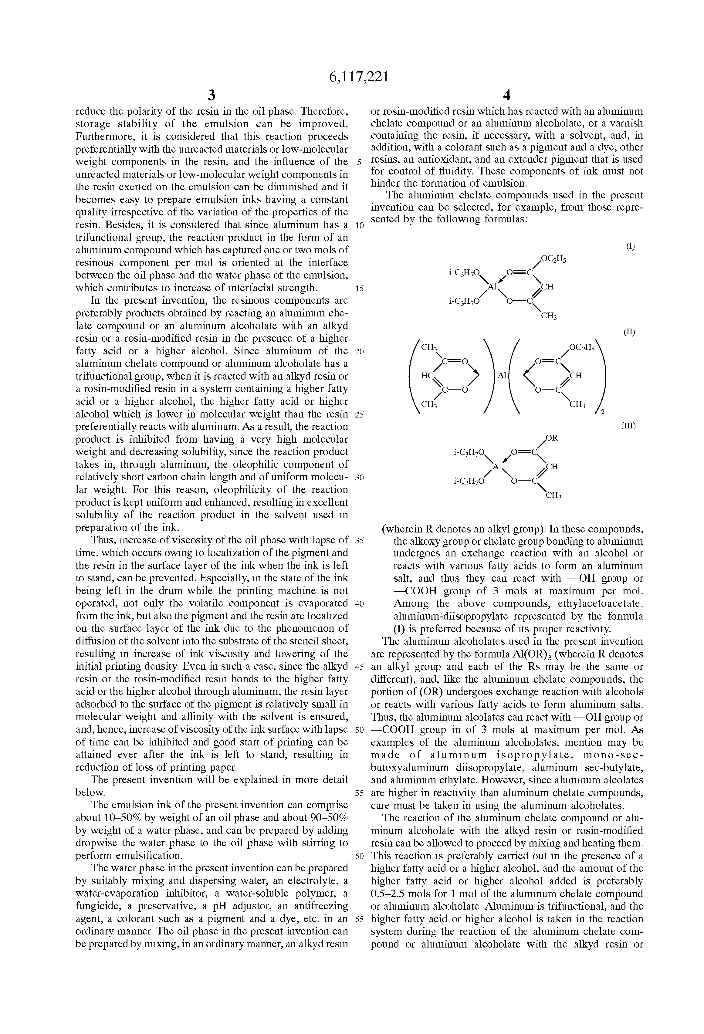 emulsion ink for stencil printing