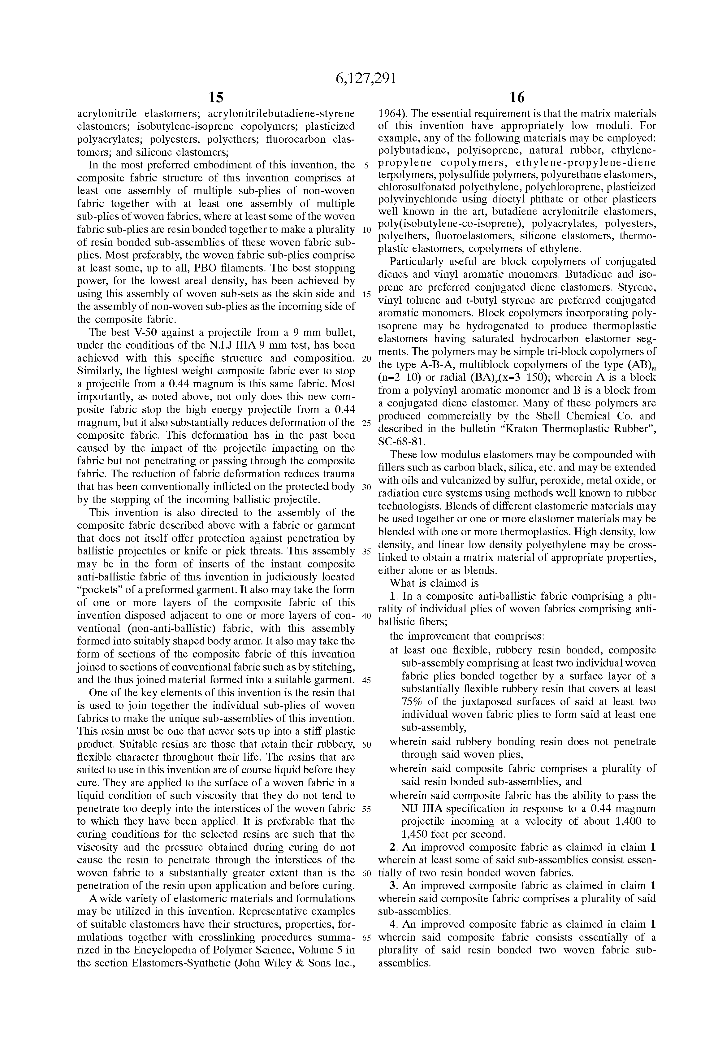 anti-ballistic protective composite fabric