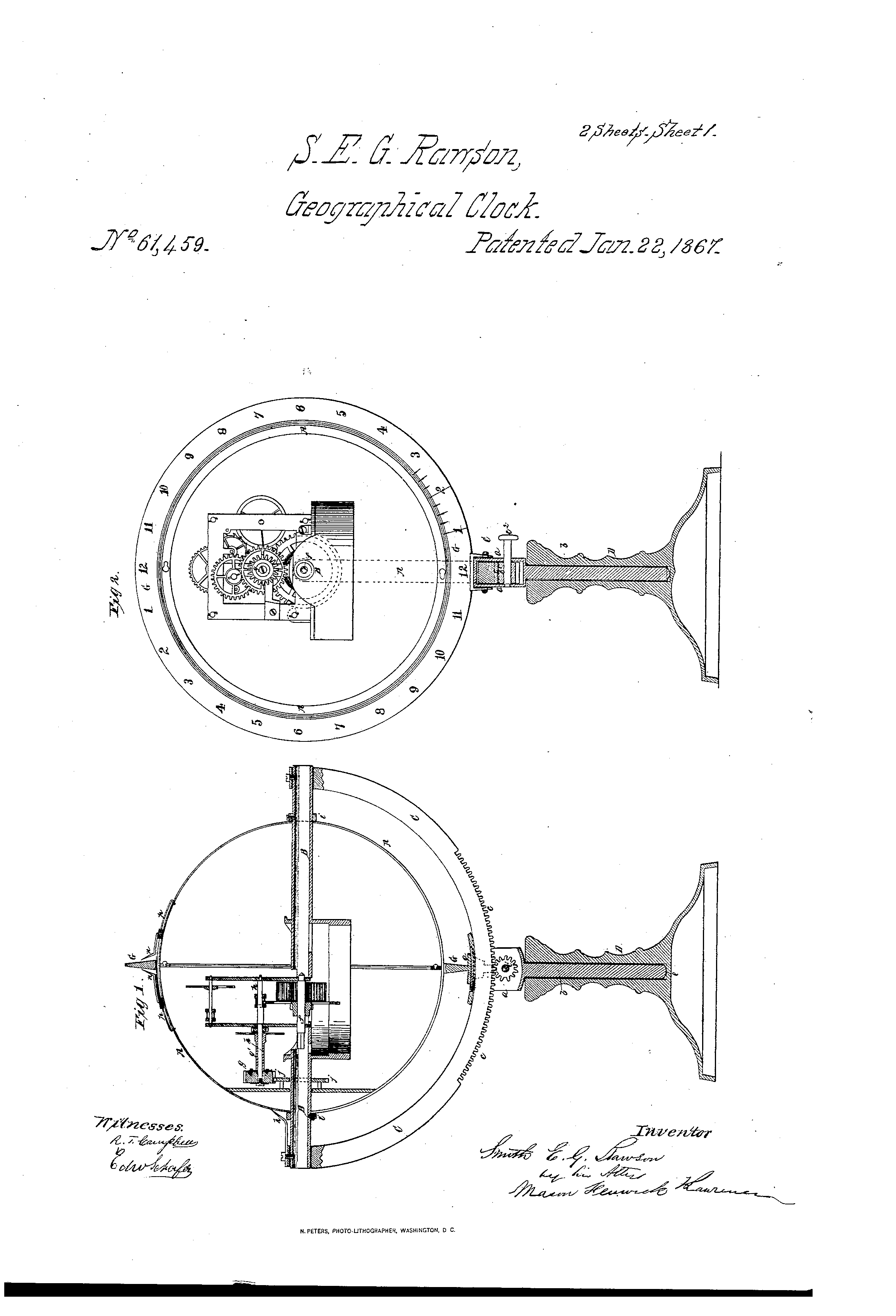 Clock Globe