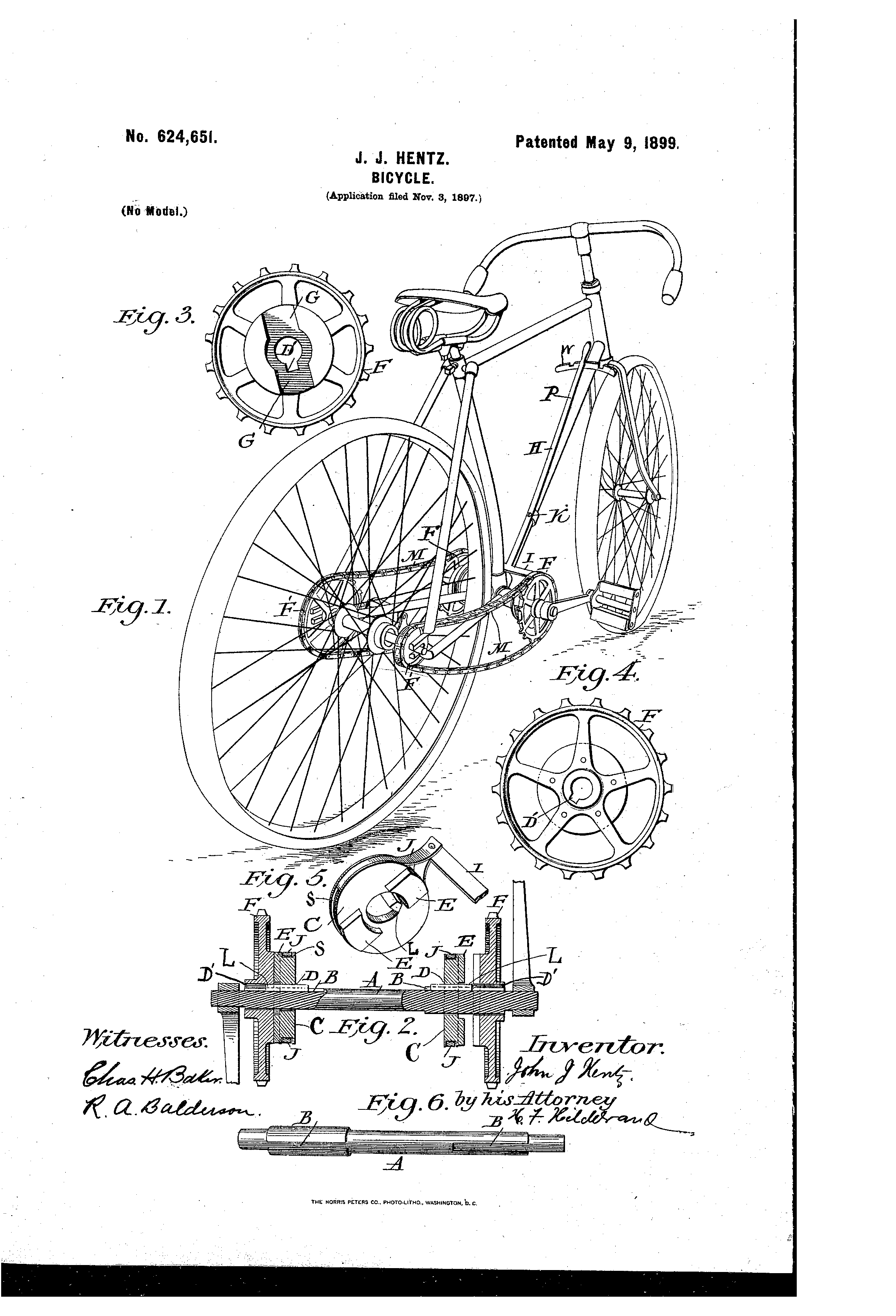 Patent US624651 Bicycle Google Patents