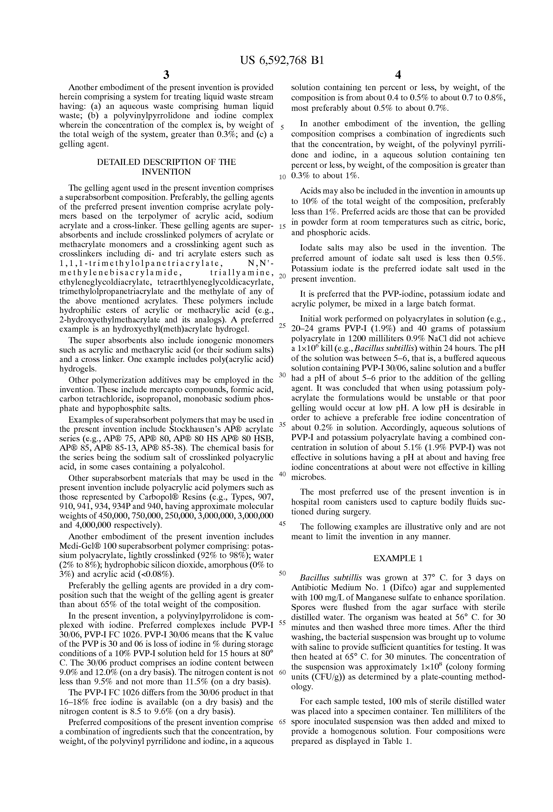 compositions for disinfecting wastes