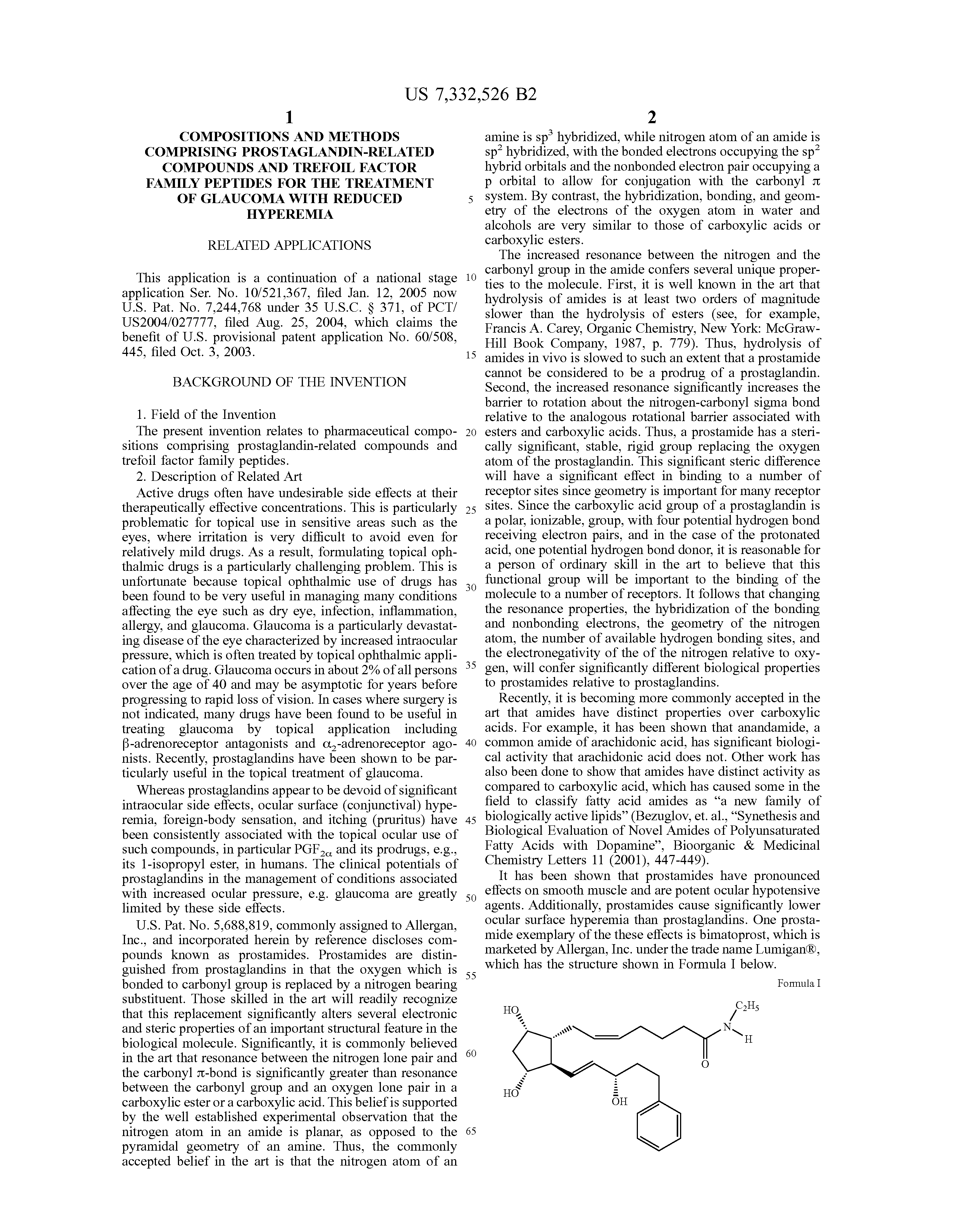 Latanoprost Dosage Forms