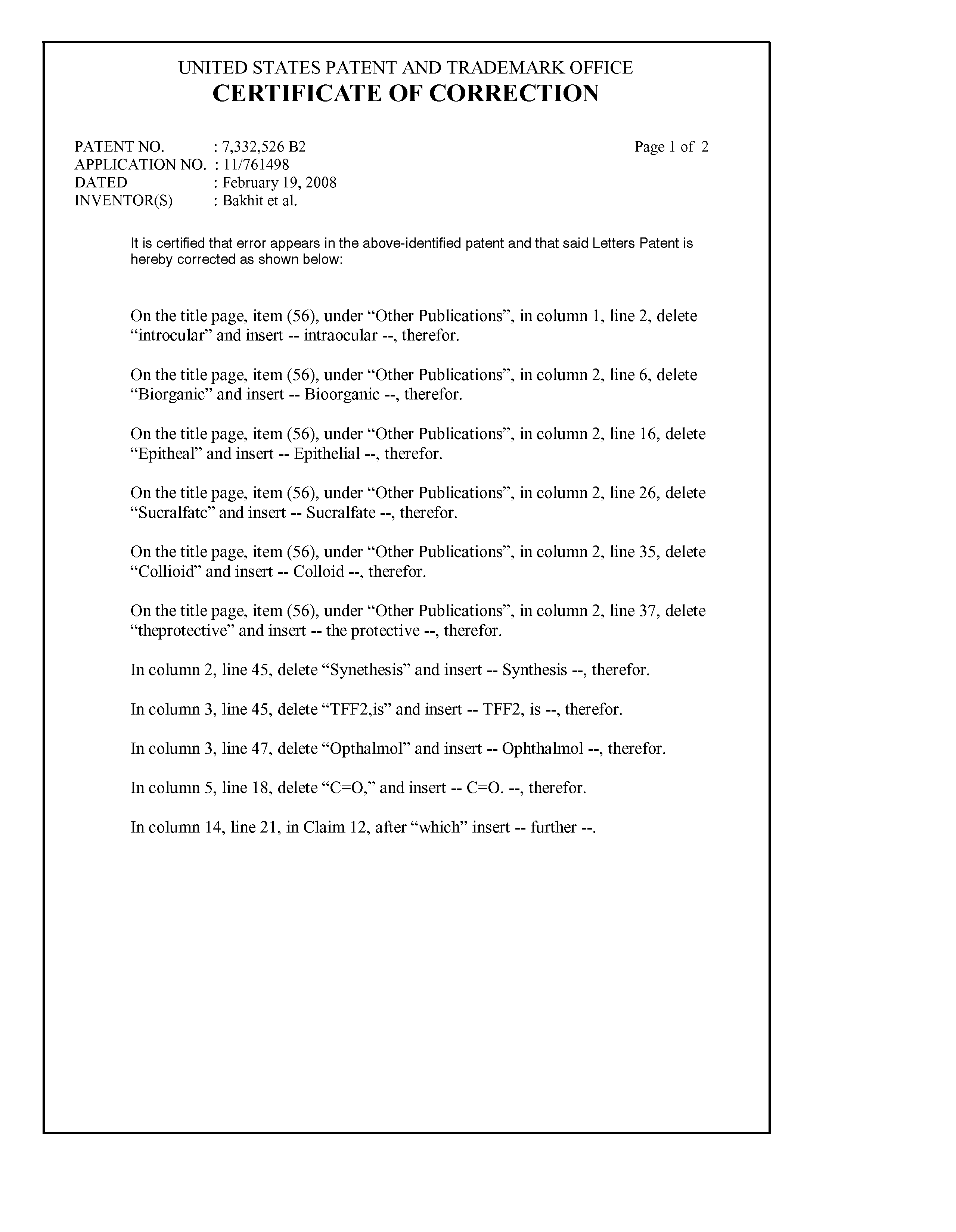 Latanoprost Dosage Forms