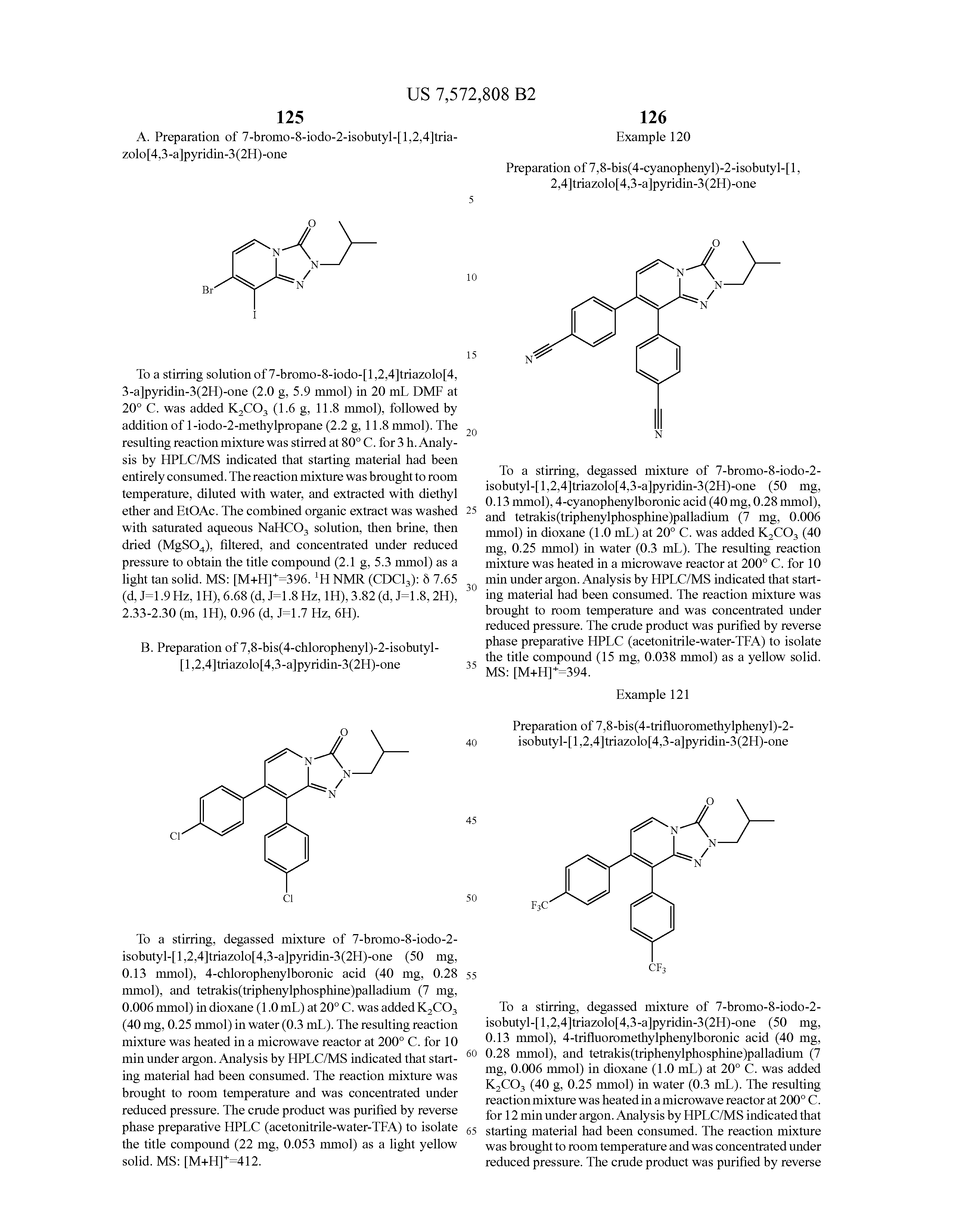 Patent US7572808 - Triazolopyridine cannabinoid receptor 1 ... Patent US7572808 - Triazolopyridine cannabinoid receptor 1 ...