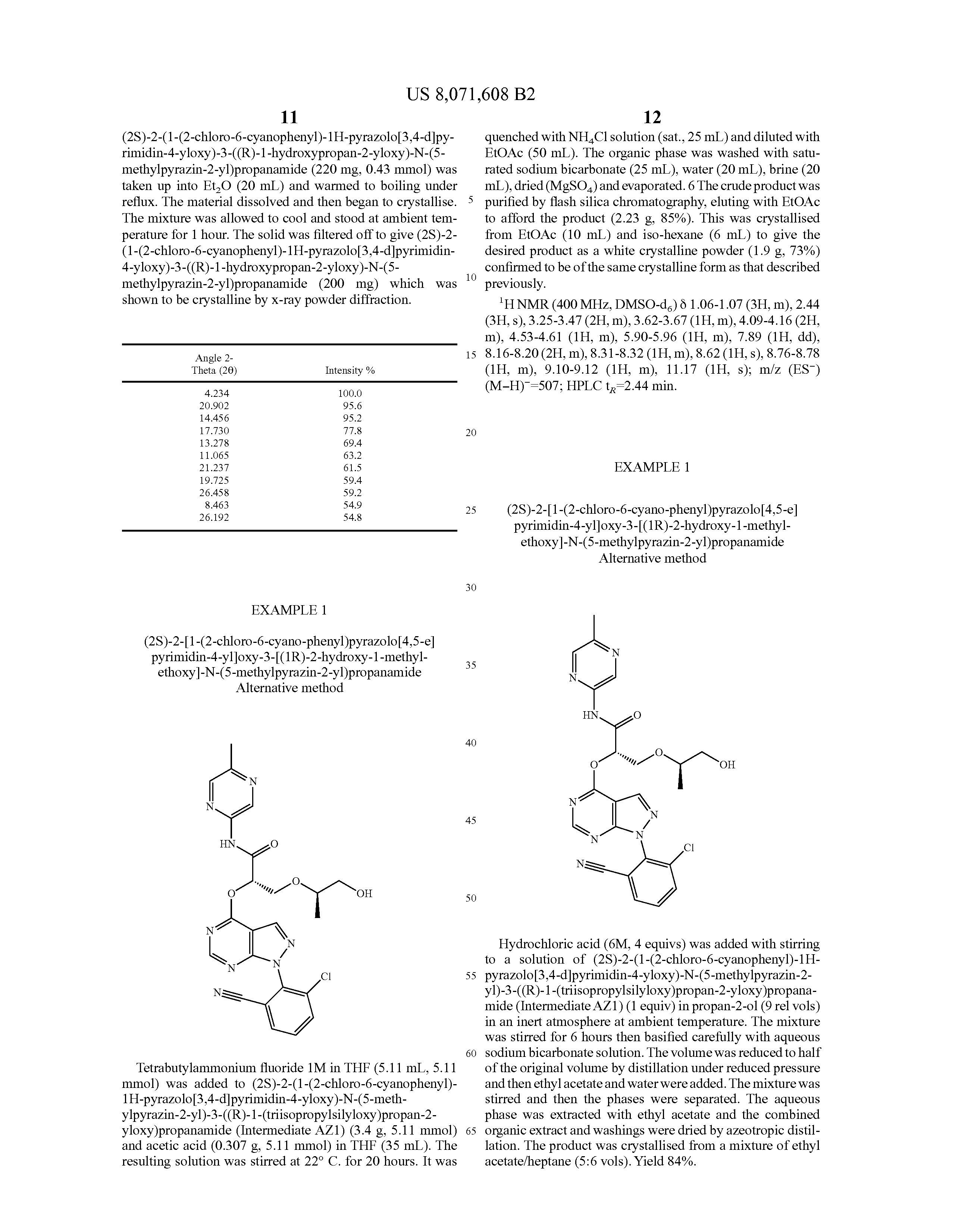 Patent US8071608 Therapeutic Agents Google Patents