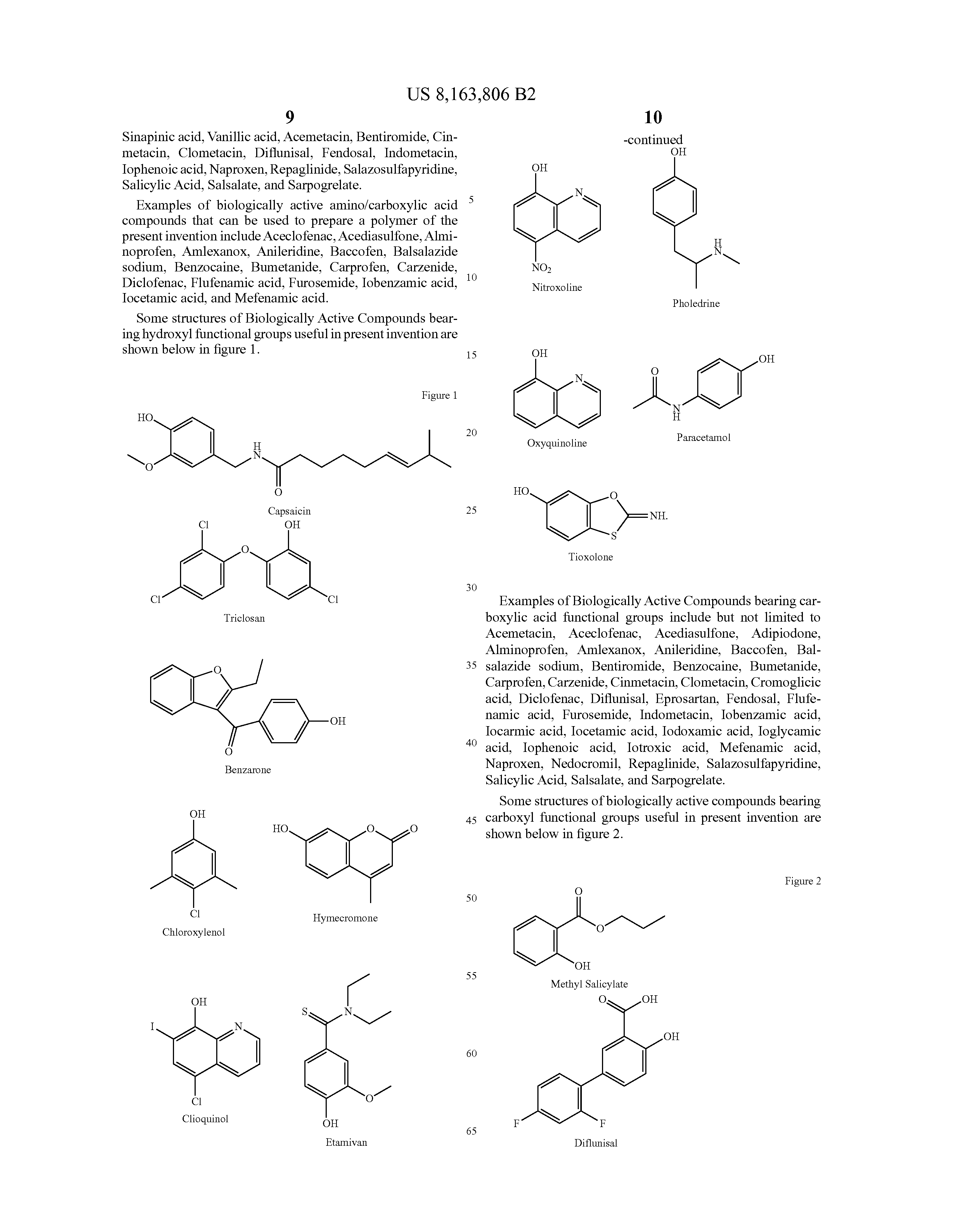 Patente US8163806 - Controlled release of biologically Patente US8163806 - Controlled release of biologically