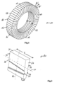 Method for constructing a support ring in a curved wall